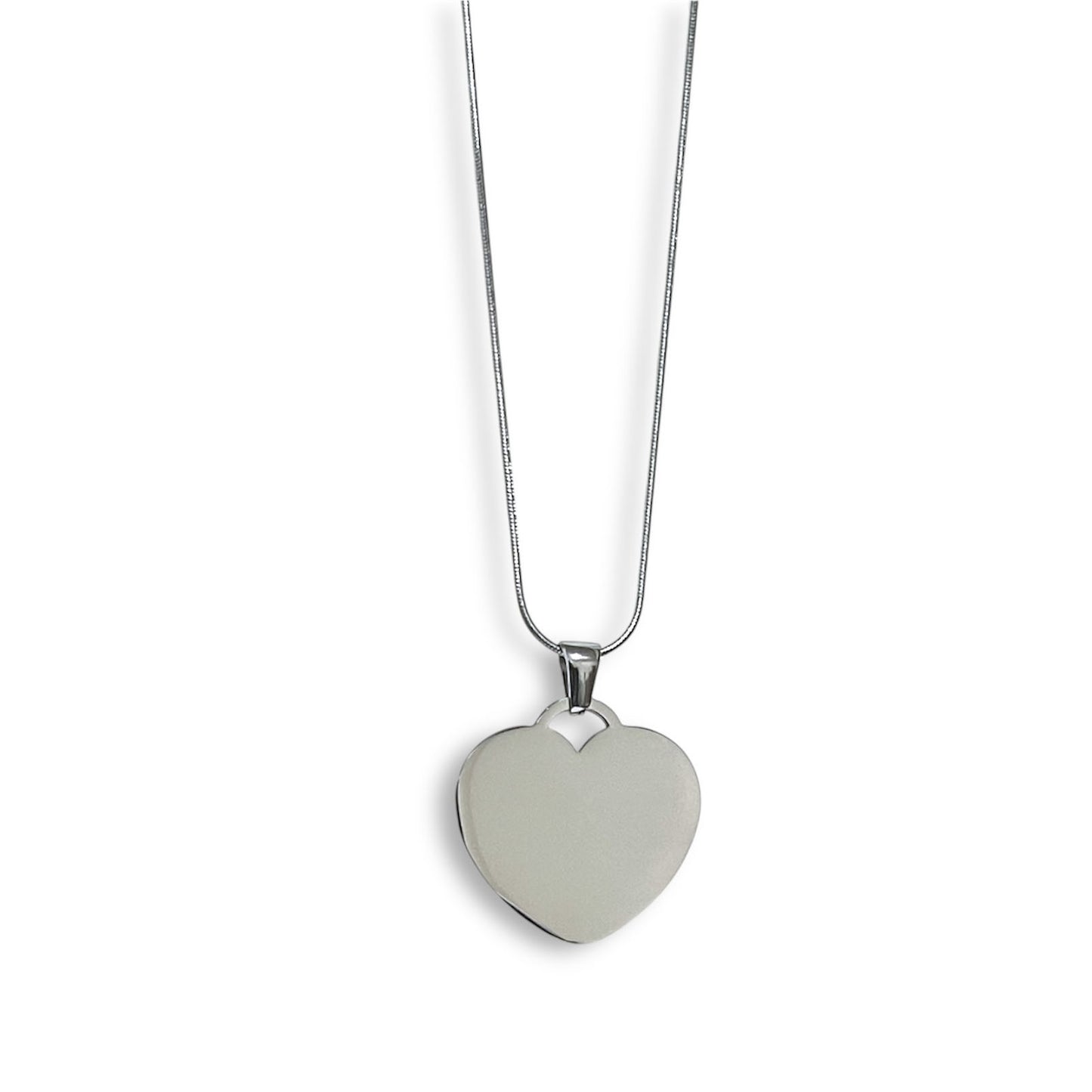 Collar Corazón Plateado