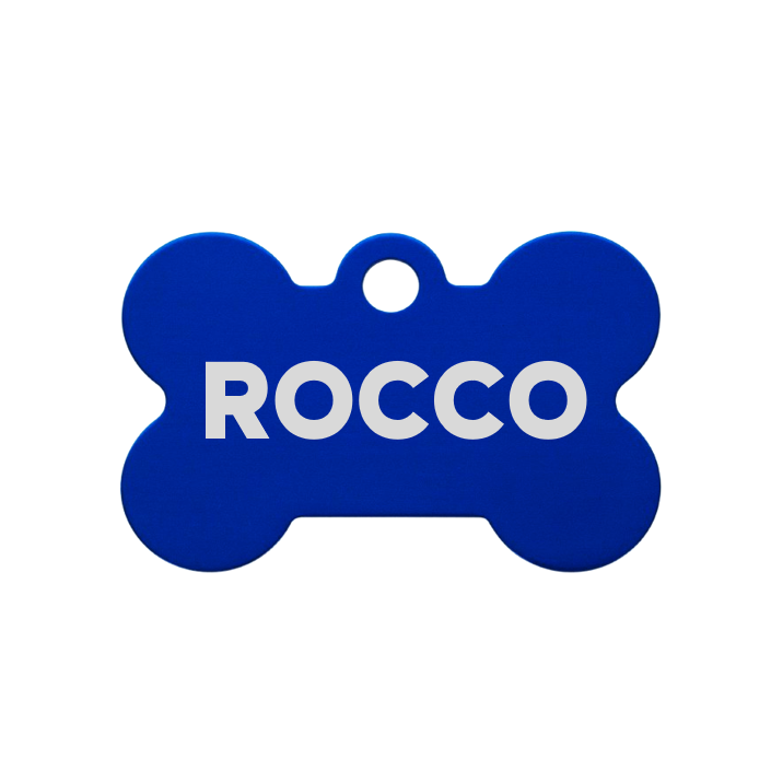Placa Hueso Metálica Para Mascota
