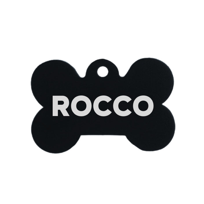 Placa Hueso Metálica Para Mascota