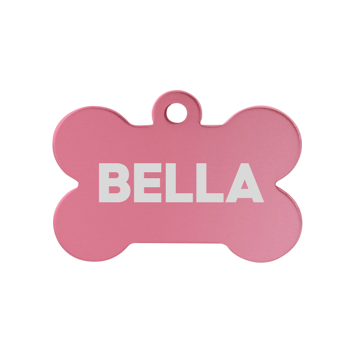Placa Hueso Metálica Para Mascota