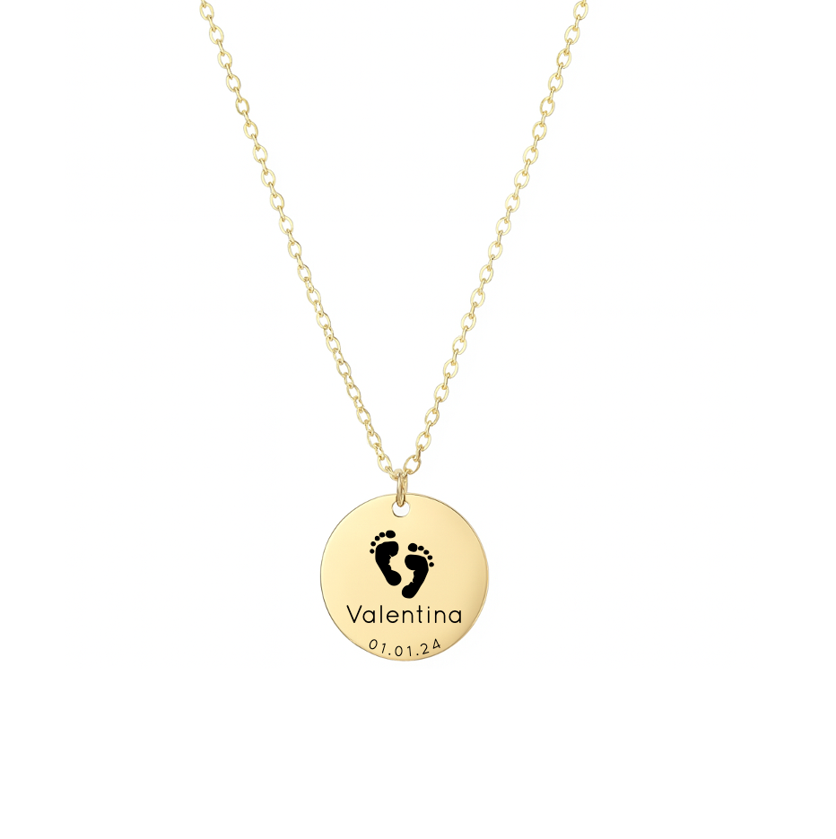 Collar Medalla Dorado