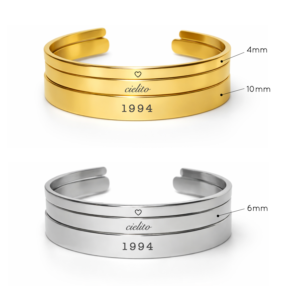 Par de Brazaletes Rigidos Ajustables