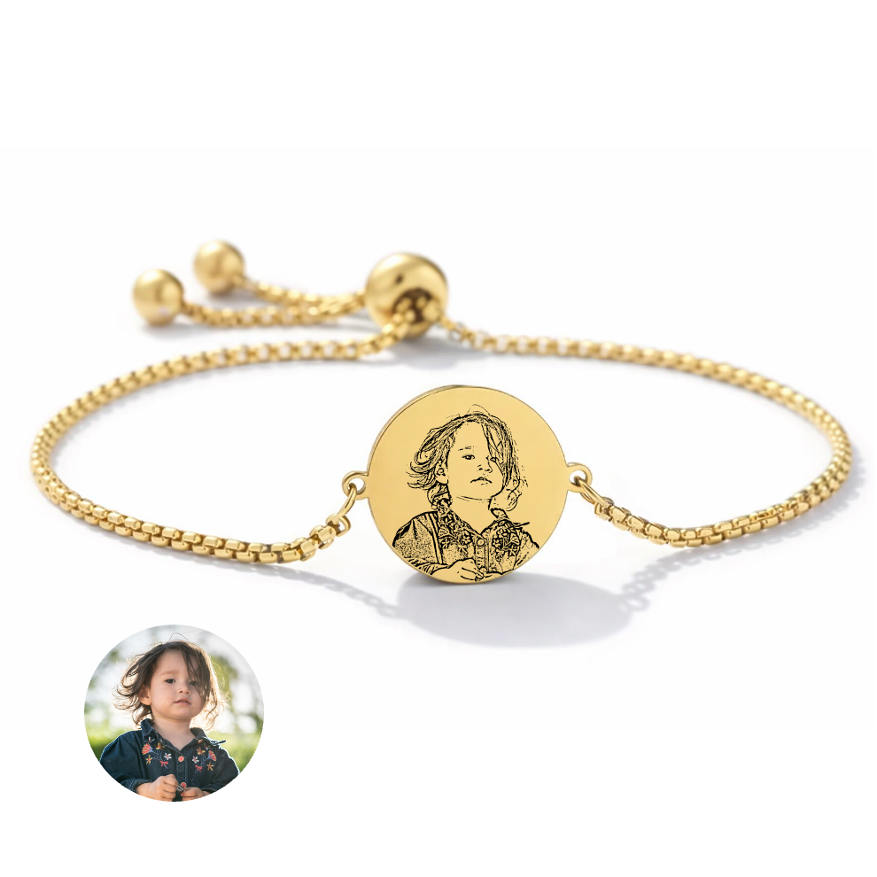 Brazalete Dorado Ajustable Personalizado