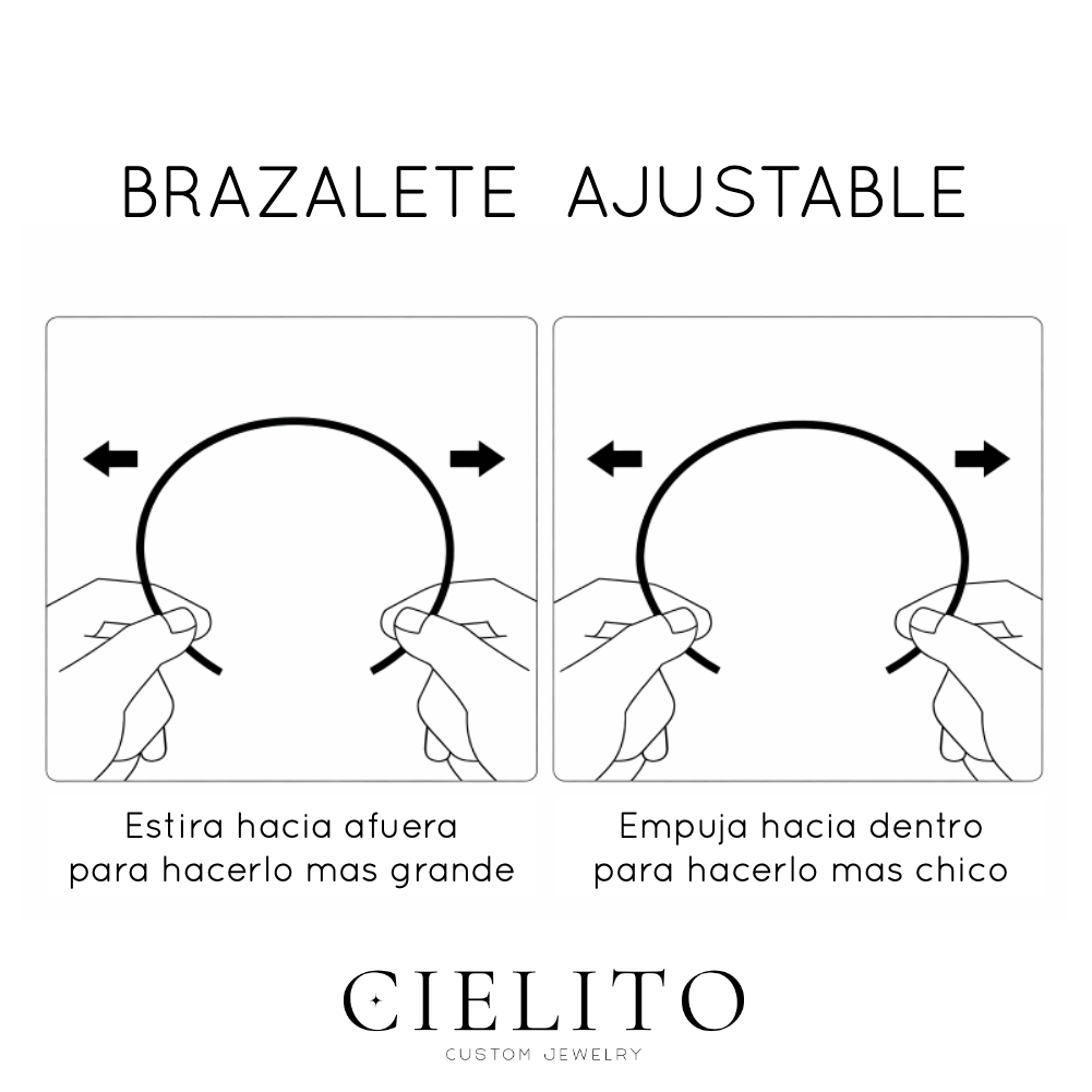 Par de Brazaletes Rigidos Ajustables