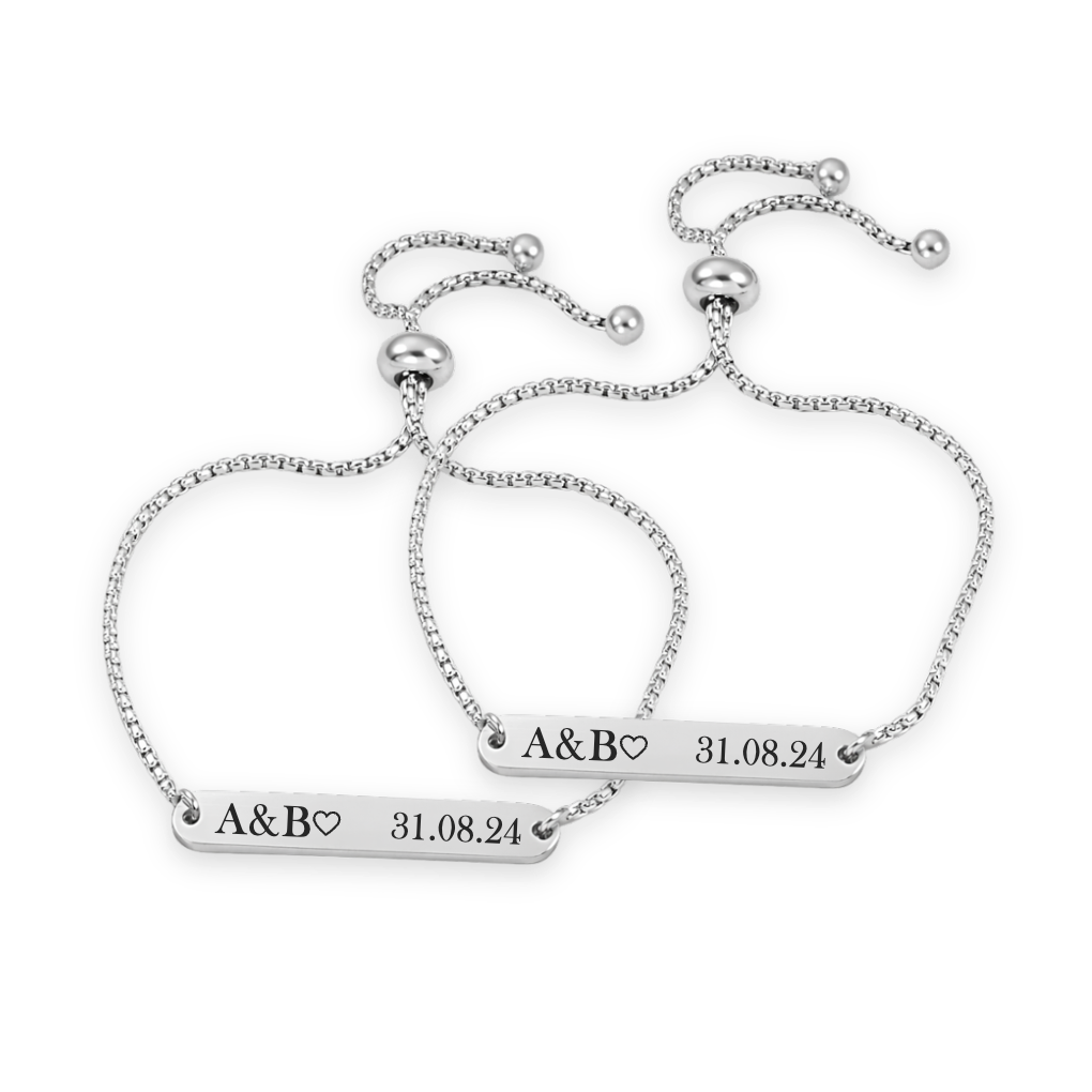 Par de Brazaletes Plateados