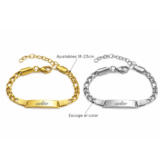 Brazalete Esclava Delgada Personalizable
