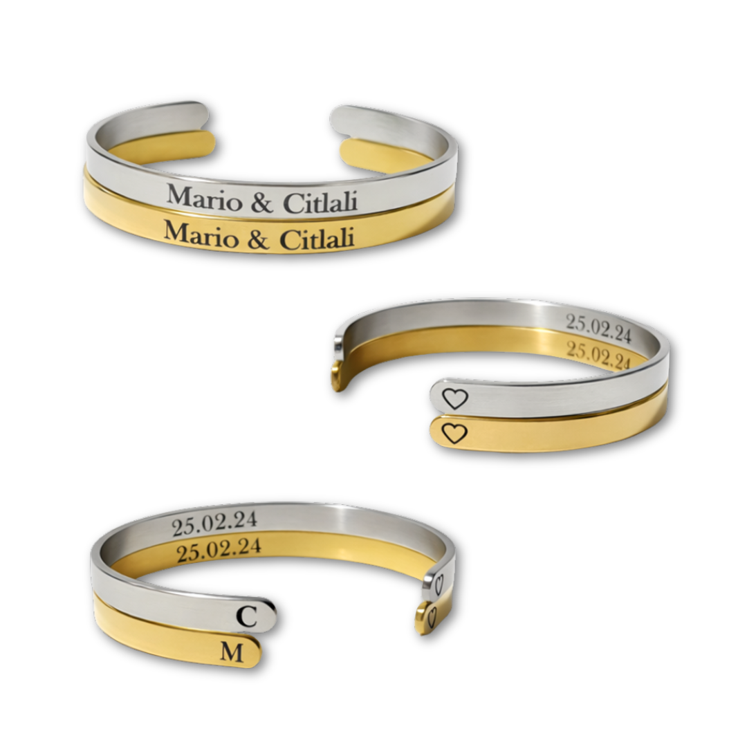 Par de Brazaletes Rigidos Ajustables