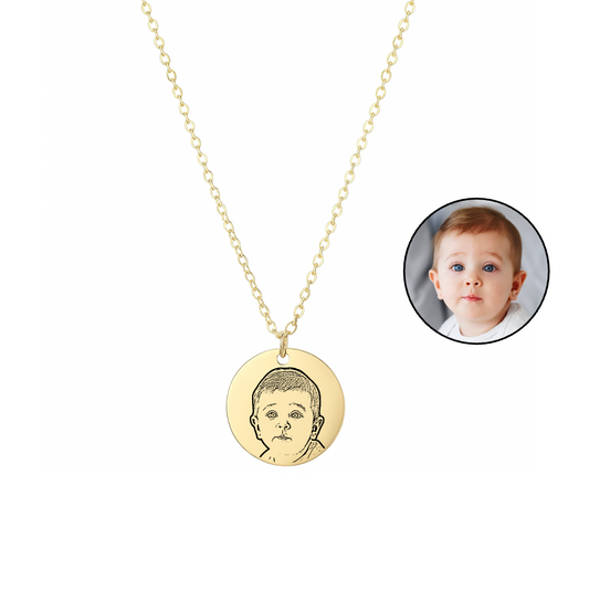 Collar Medalla Dorado